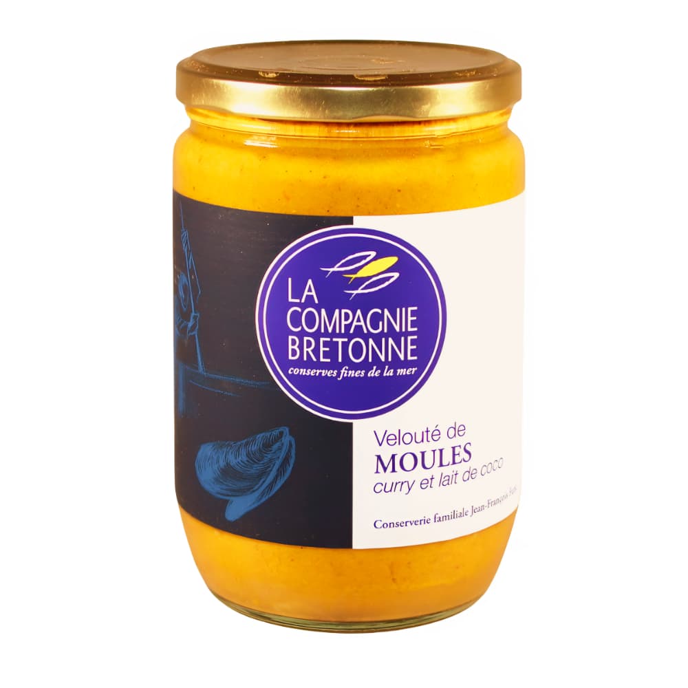 Velouté von Bouchot-Muscheln mit Curry & Kokosmilch 570g Compagnie Bretonne Furic