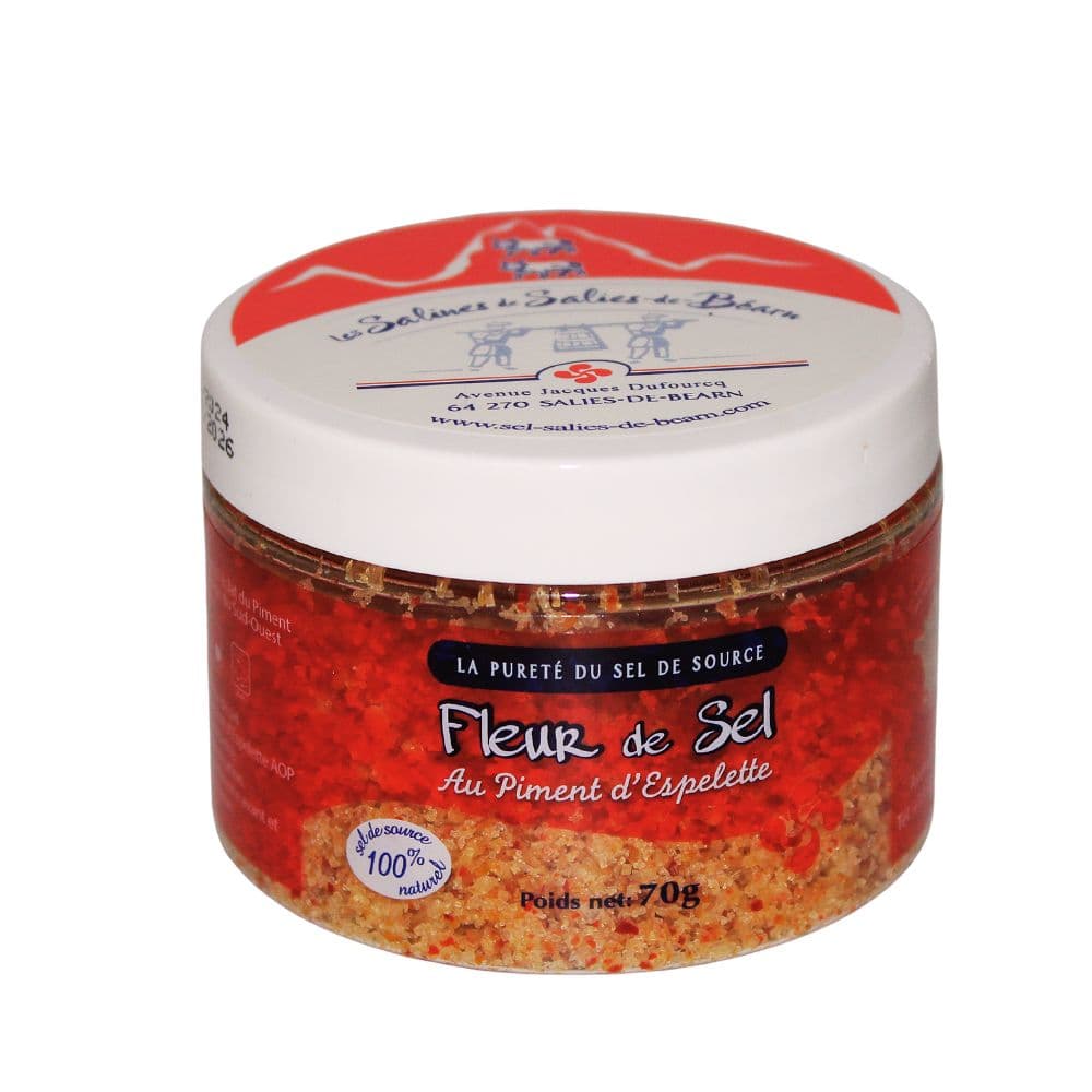 Fleur de Sel de Salies-de-Béarn 70g with Piment d'Espelette