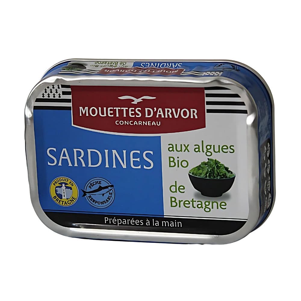 Sardines with seaweed from Brittany