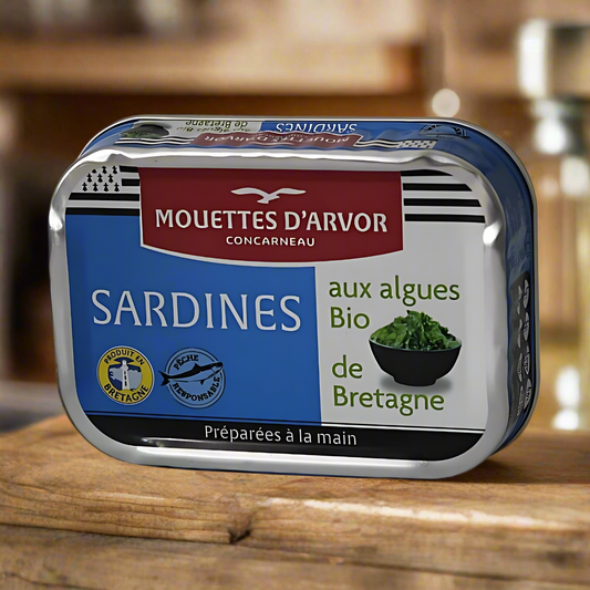 Sardines with seaweed from Brittany