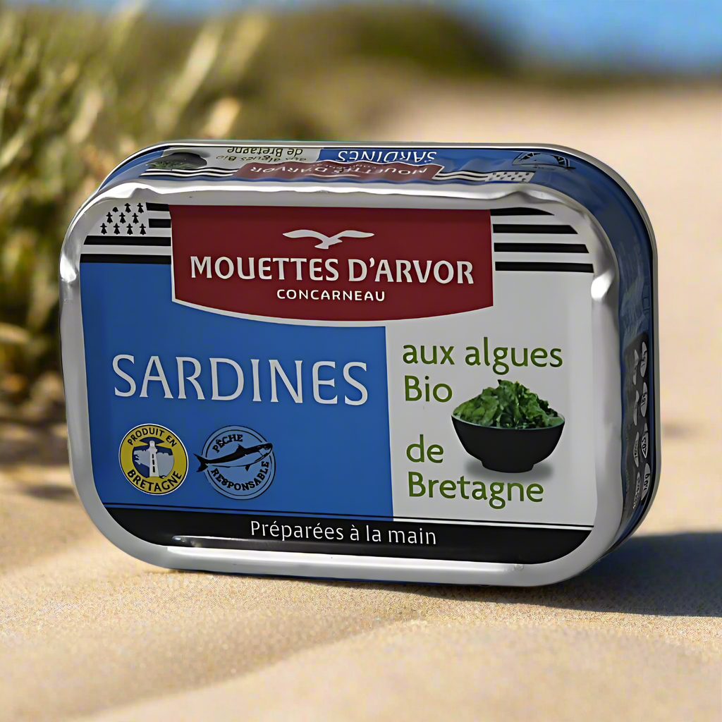 Sardines with seaweed from Brittany