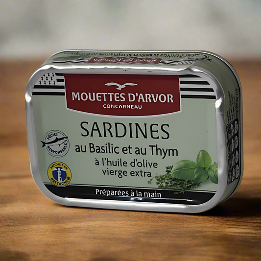 Sardinen mit Thymian und Basilikum