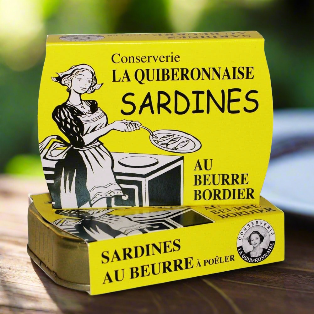 Sardinen mit Bordier Butter (zum warm essen)