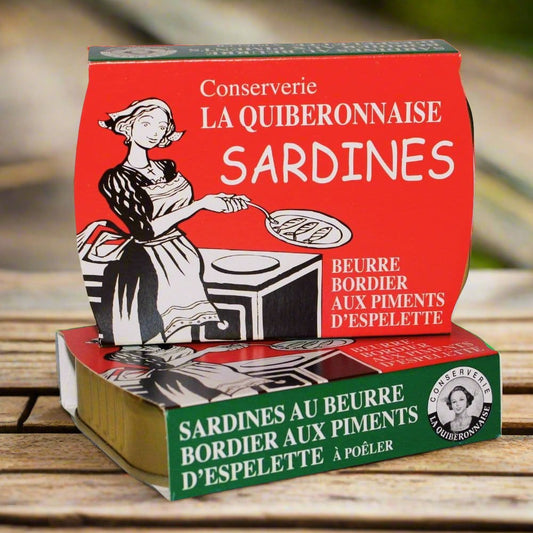 Sardines with Bordier butter and piment d'Espelette (to eat warm)