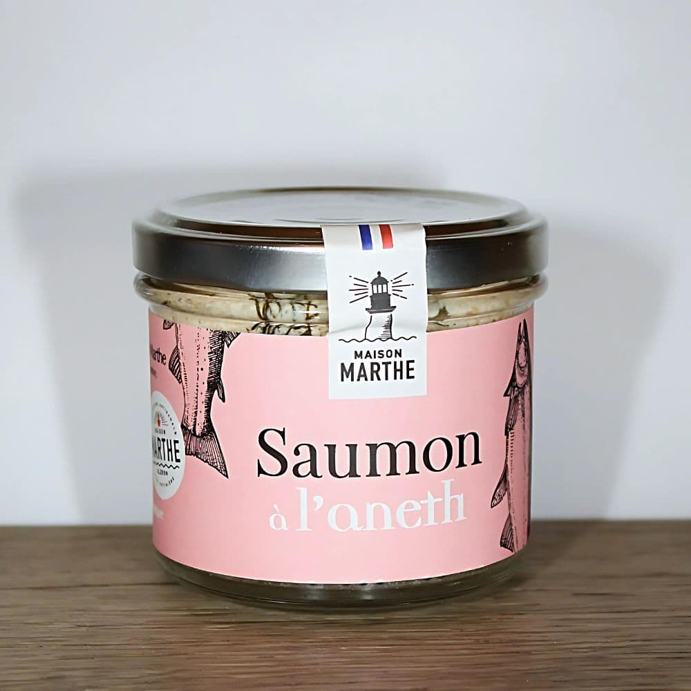 Salmon rillettes with dill fennel