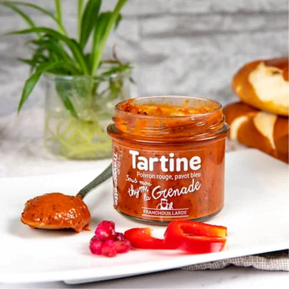 Tartine Paprika-Granatapfel-Thymian-Blaumohn - Rue Traversette