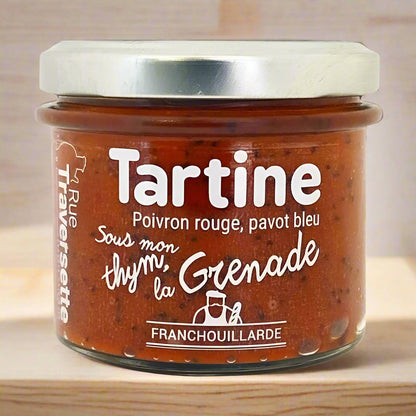 Tartine Paprika-Granatapfel-Thymian-Blaumohn - Rue Traversette